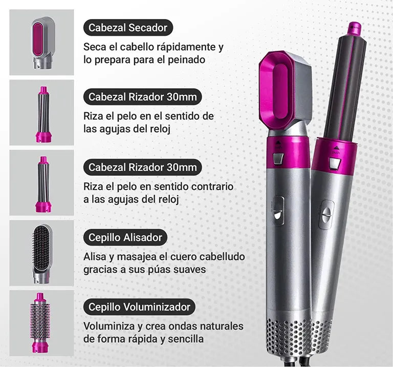 Secador de pelo 5 en 1